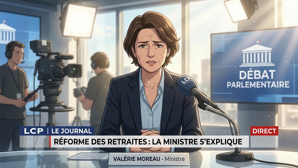 Agnès Pannier-Runacher sur le plateau de Public Sénat prononçant son aveu retentissant sur la taxe carbone